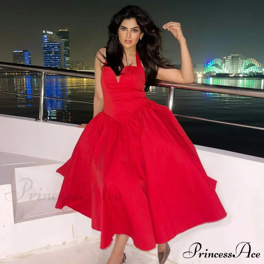 Elegant Fit and Flare Casual Sexy Christmas Party Dress