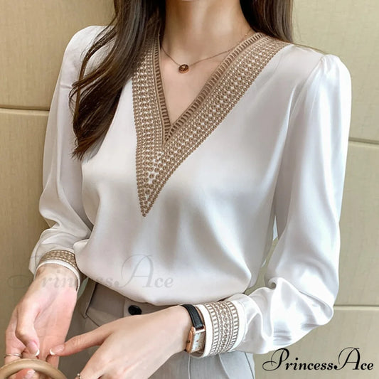 Elegant Jane Blouse XS / white