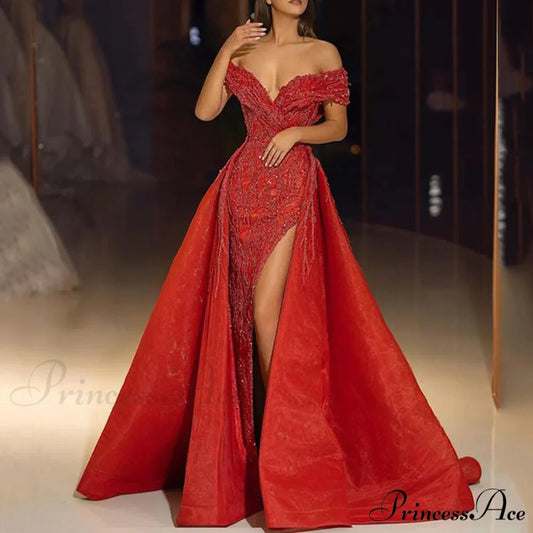 Elegant Off Shoulder Wedding Party Dress s