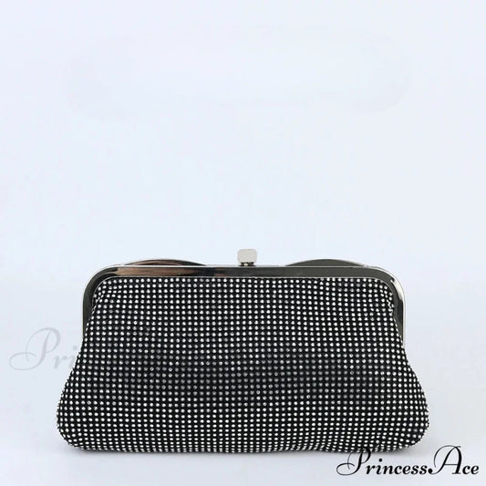 Elegant Square Shoulder Bag Basic Crossbody Bag Black / (20cm clutchbag-250126