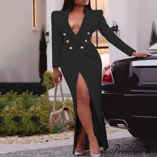 Elegant Suits Blazer Dress black / S