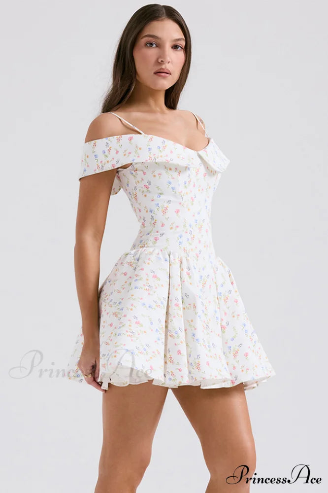 Elida Black Stylish Mini Dress