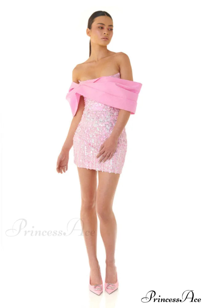 Embellished Sequin Stylish Mini Dress