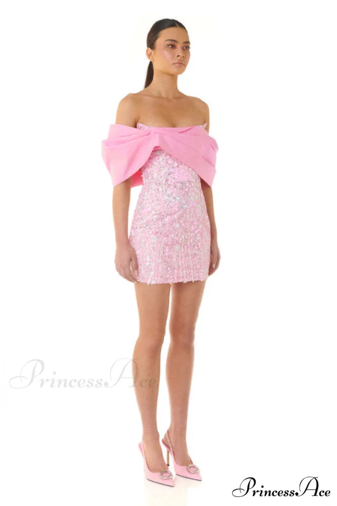 Embellished Sequin Stylish Mini Dress