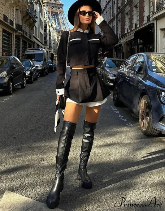 EMBERI TWO Stylish PIECE SET Black / M