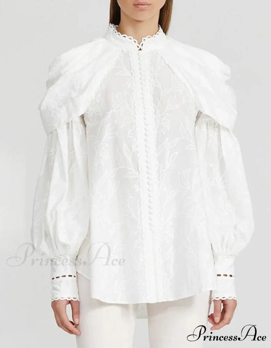 EMBROIDERED VIRGINIA BLOUSE