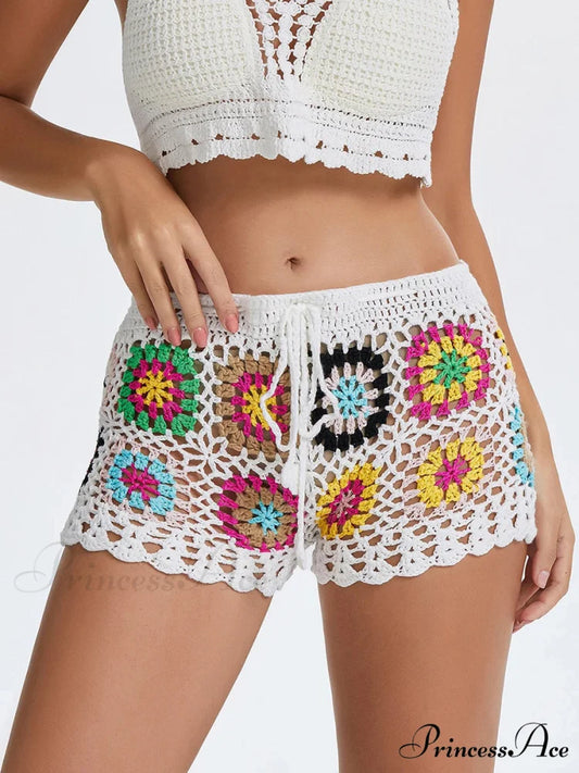 Empty Knit Geometric Brief white / S short-250223