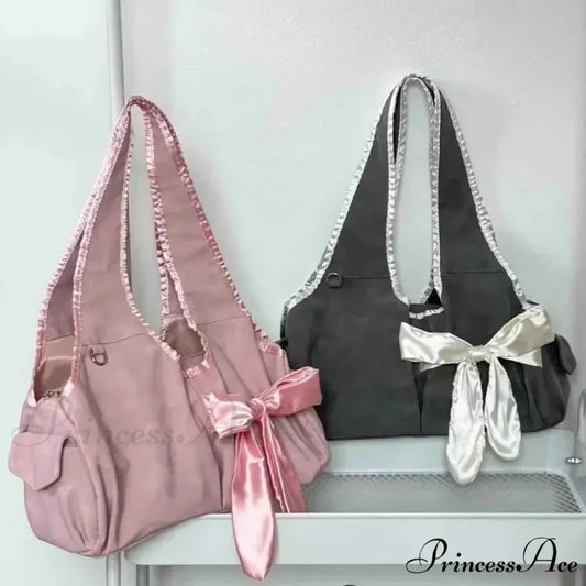 Enchanting Large Tote Shoulder Bag Pink shoulder-250126