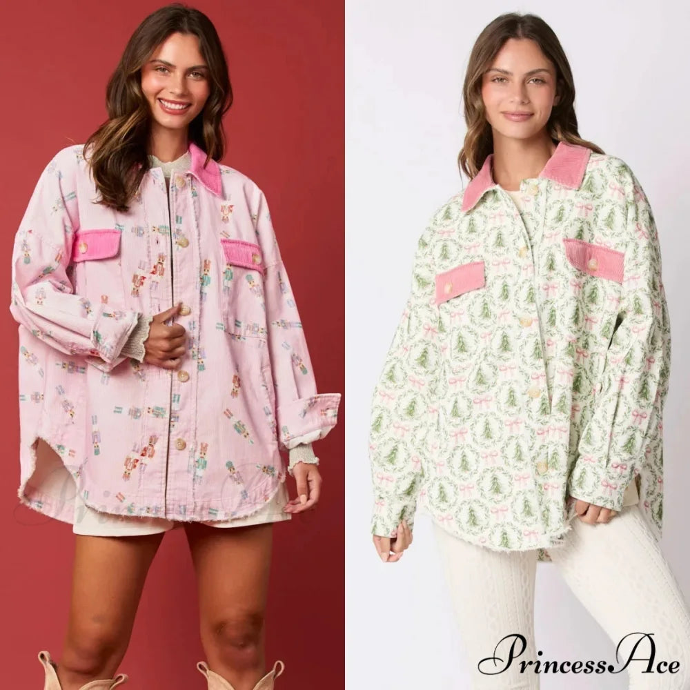 European American Christmas Jacket Coat