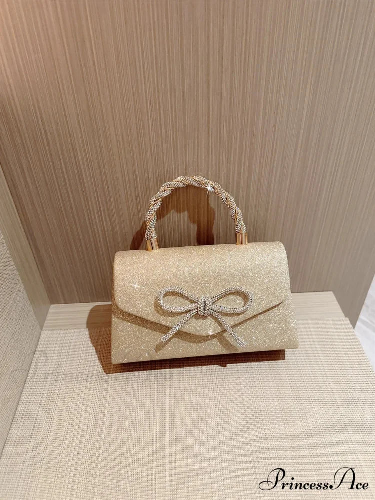 European American Sparkling Bow Link Purse clutchbag-250126