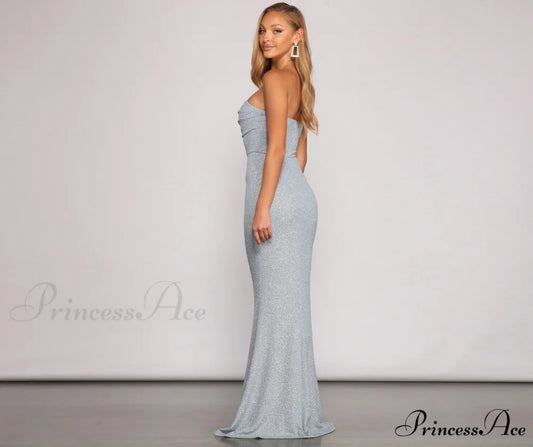 Everly Formal Sleeveless Charming Glitter Mermaid Dress
