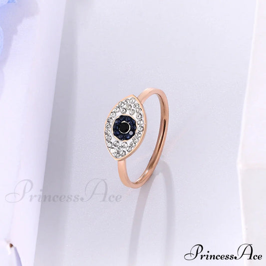 Eye of God Rose Gold 14k Titanium Steel Rings