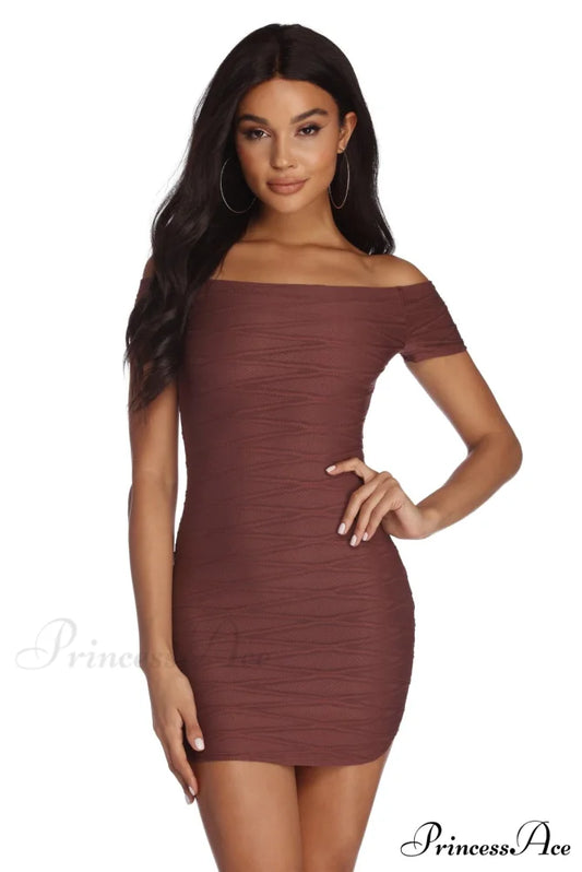 Eyes On Stylish Me Mini Dress EGGPLANT / XS