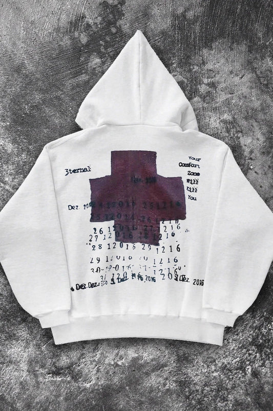 Cross Letter Pullover Hoodie