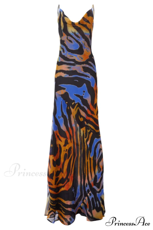 Fabienne Elegant Maxi Dress S / Floral
