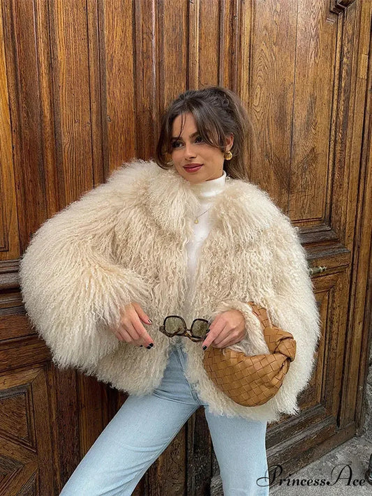 Fall Winter Soft Long Sleeve Jacket Khaki / S coats-241228