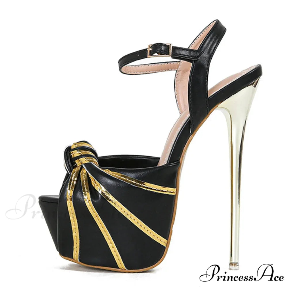 Fashion Design Pleated Leather Open Toe Extreme High Heels Stripper Pole Dance Shoes Summer Platform Sandals Women White