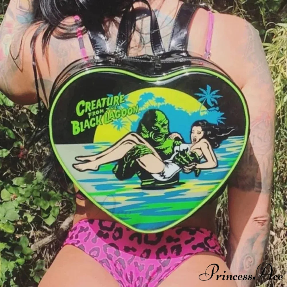 Fashion Gothic Y2k Heart Punk Mini Rock Grunge Crossbody Bag