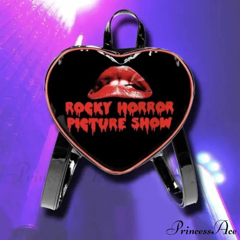 Fashion Gothic Y2k Heart Punk Mini Rock Grunge Crossbody Bag backpack2 / 29x27x9 cm