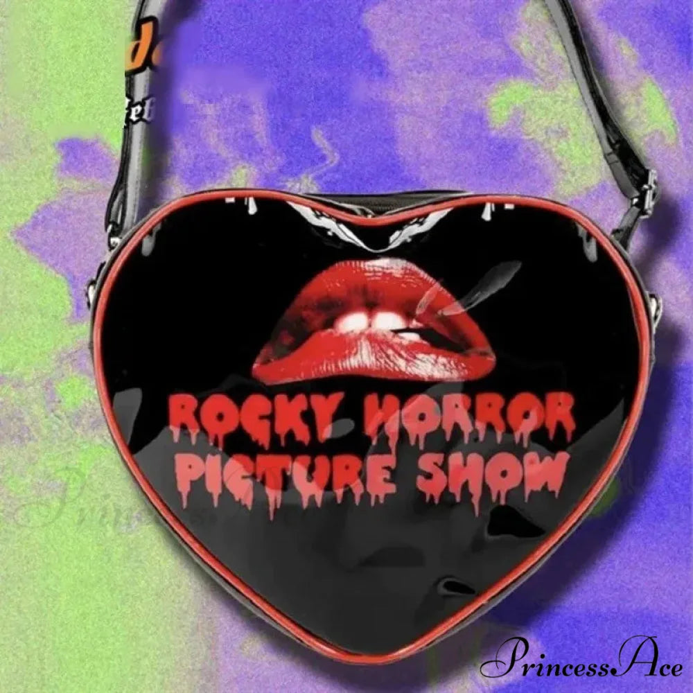 Fashion Gothic Y2k Heart Punk Mini Rock Grunge Crossbody Bag crossbody bag4 / 29x27x9 cm