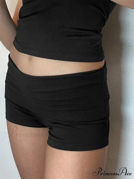 Firm Stretchy Short with a Lower Waist black / S short-250223
