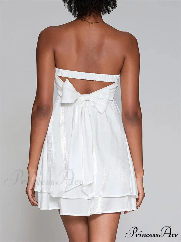 Firm Tube Top High-Rise Mini Dress minidress-250223