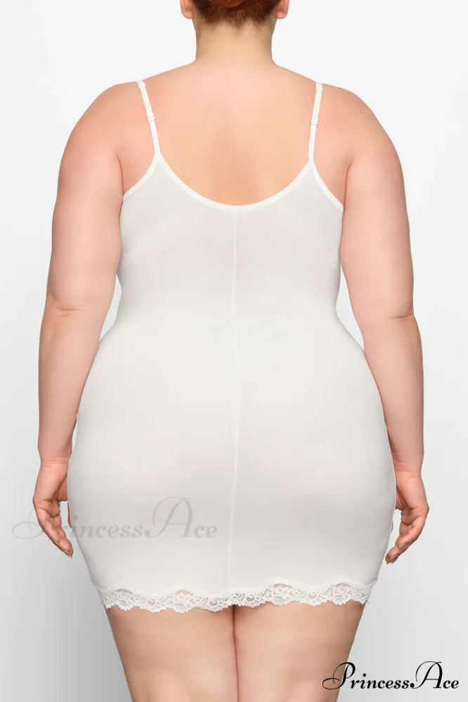 Fits Everybody Lace Charming Trim Slip Dress