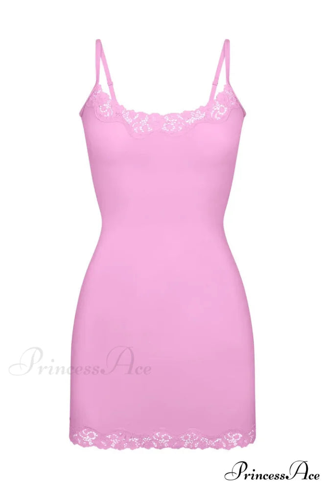 Fits Everybody Lace Charming Trim Slip Dress S / 2#