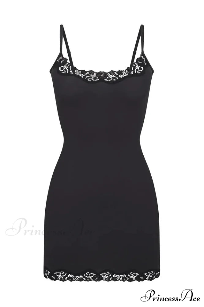 Fits Everybody Lace Charming Trim Slip Dress S / 4#