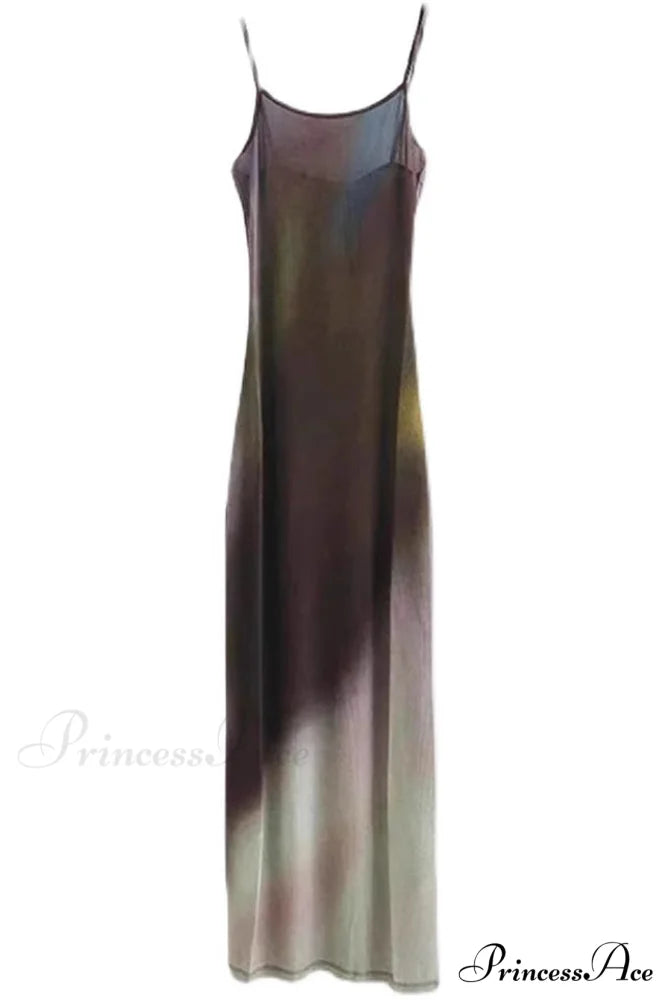 Flandria Digital Stylish Print Flower Dress S / Mauve