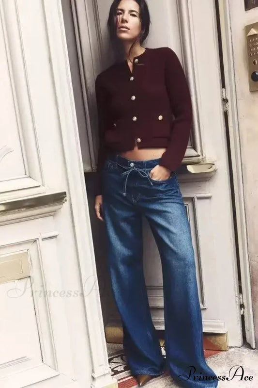 Flexible Gold Clasp Extended Sleeve Cardigan cardigans-241228