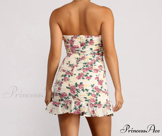 Floral Feels Stylish Ruffle Mini Dress