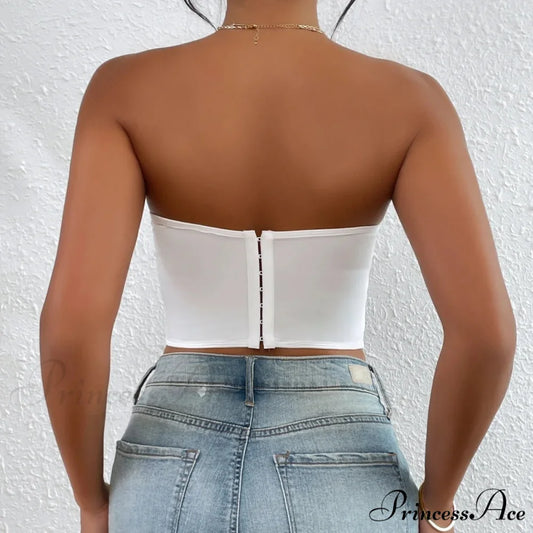 Floral Korean Open-Back Fishbone Corset Top croptop-250126