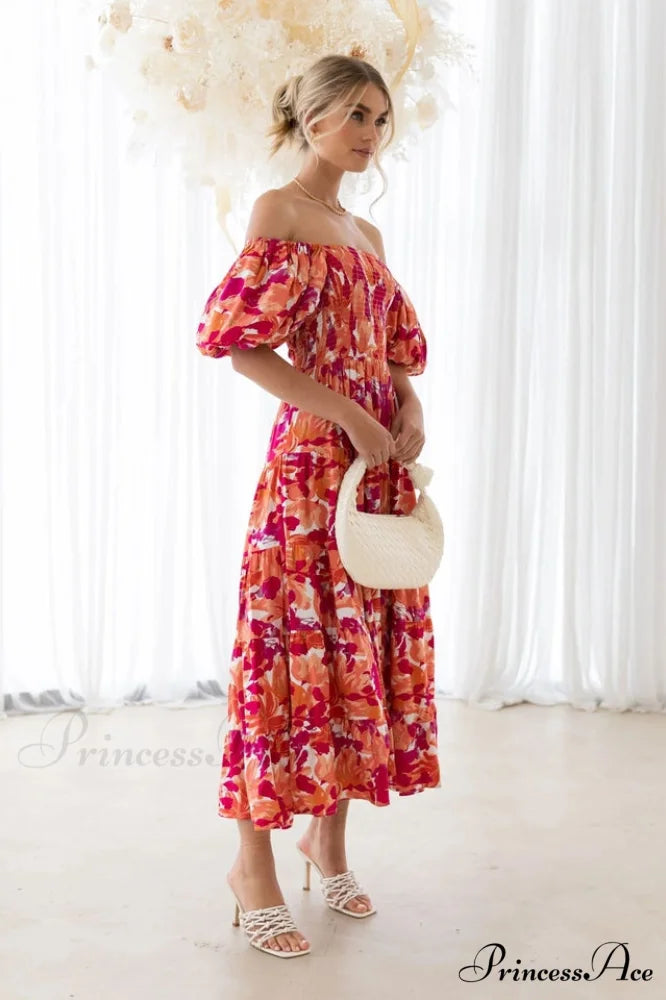 Flossy Elegant Midi Dress