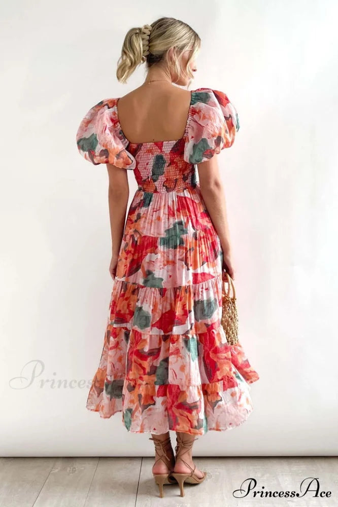 Flossy Elegant Midi Dress