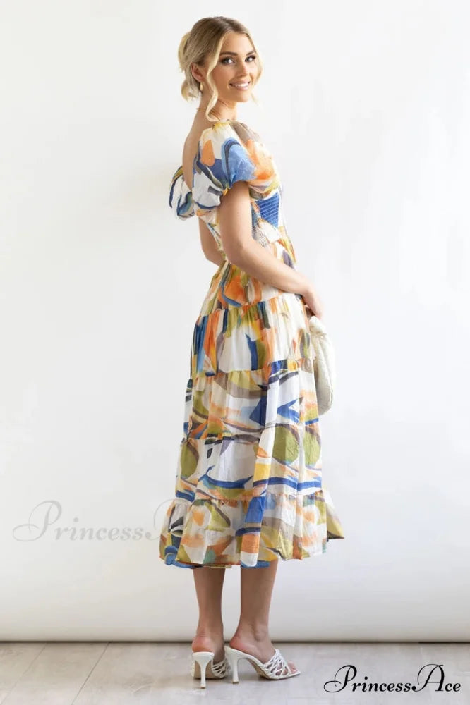 Flossy Elegant Midi Dress