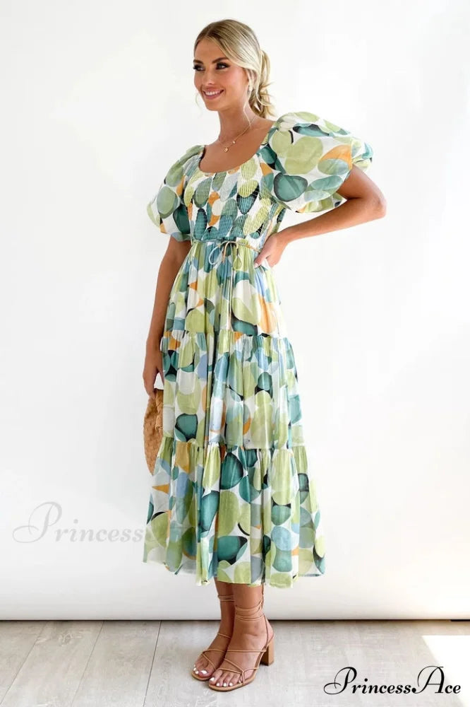 Flossy Elegant Midi Dress