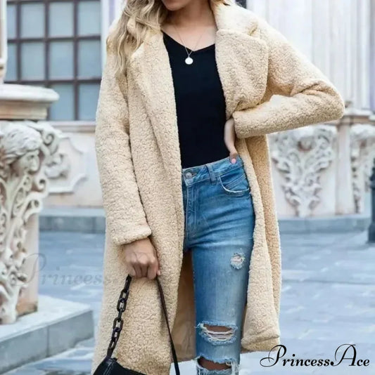 Fluffy Bear Soft Turtleneck Overcoat overcoats-241228