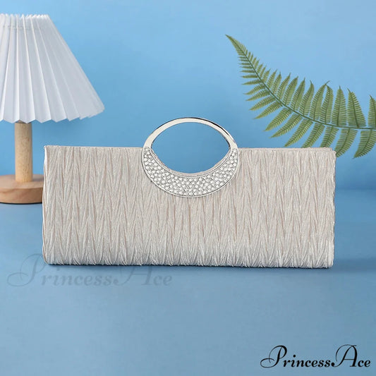 Folded Sparkling Chain Clutch Purse Evening Bag clutchbag-250126