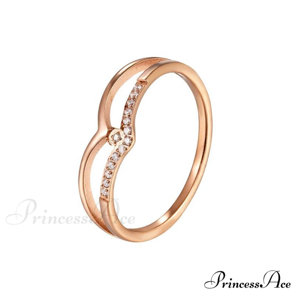 Fox Eye Charmful Creative Personalized Rings rose gold / 8