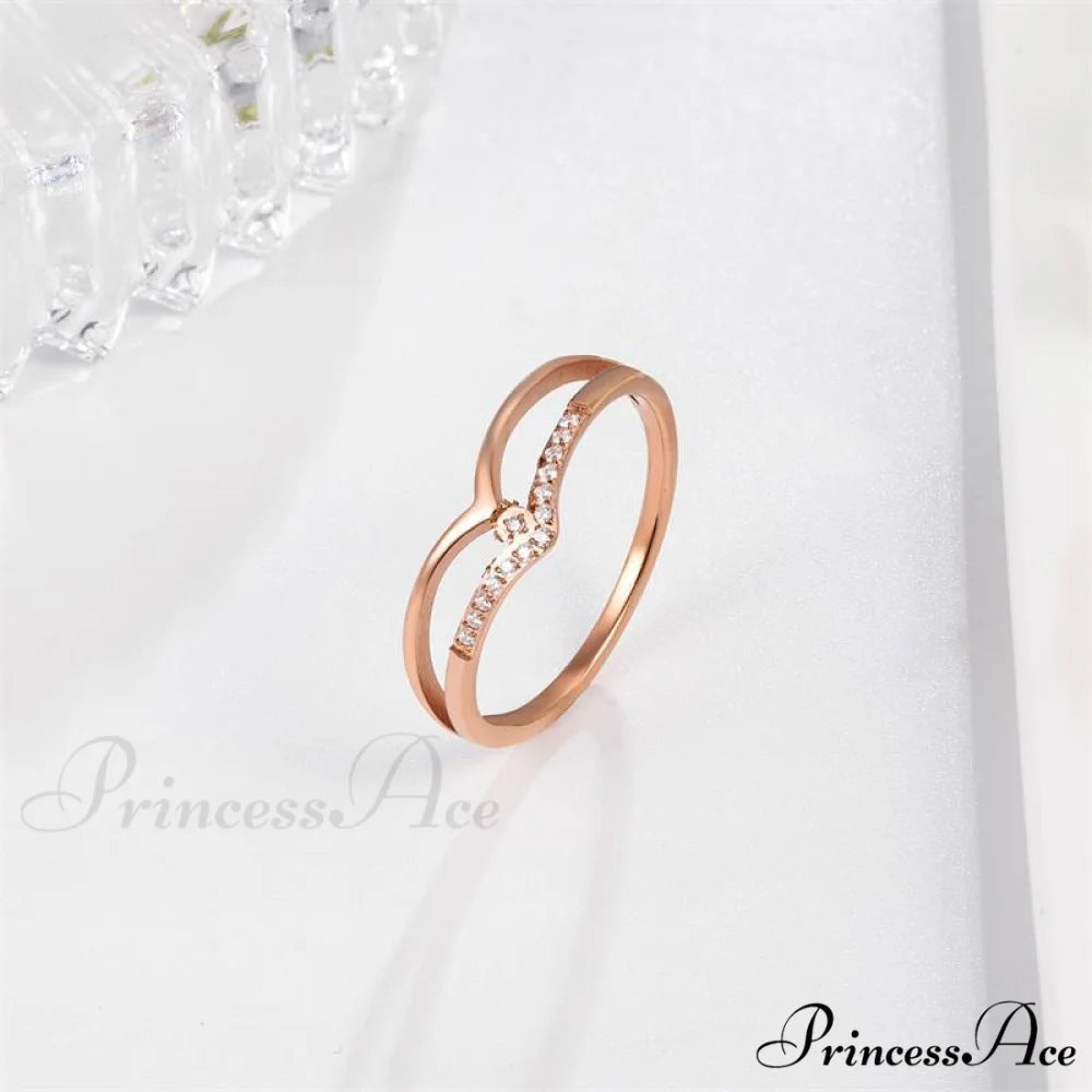 Fox Eye Charmful Creative Personalized Rings rose gold / 8