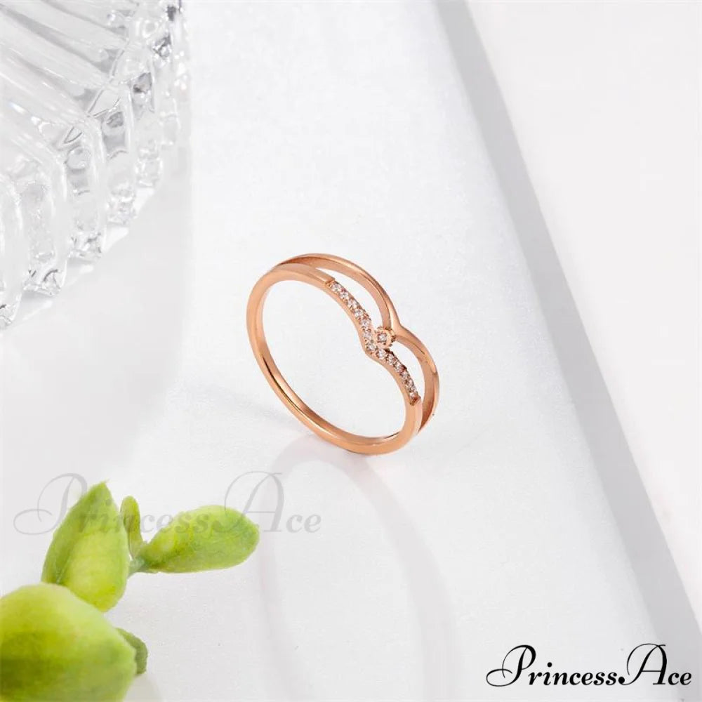 Fox Eye Charmful Creative Personalized Rings rose gold / 8