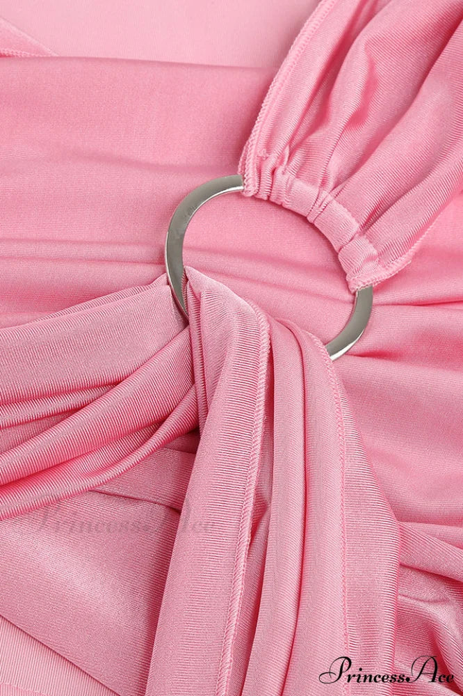 Fran Pink Stylish Mini Dress