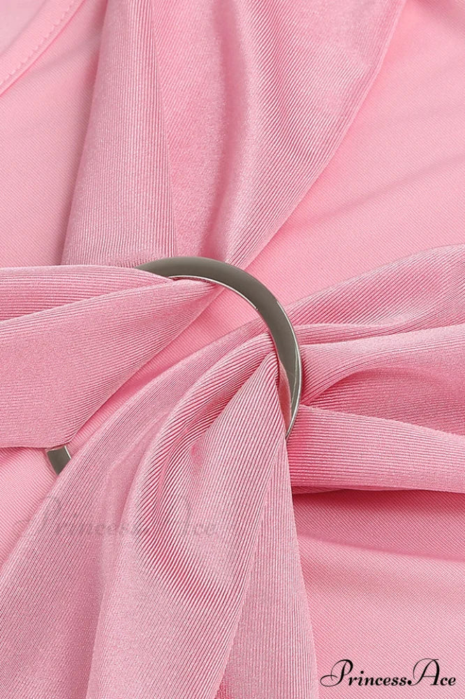 Fran Pink Stylish Mini Dress
