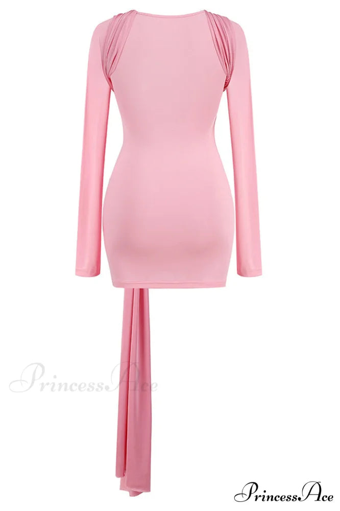 Fran Pink Stylish Mini Dress