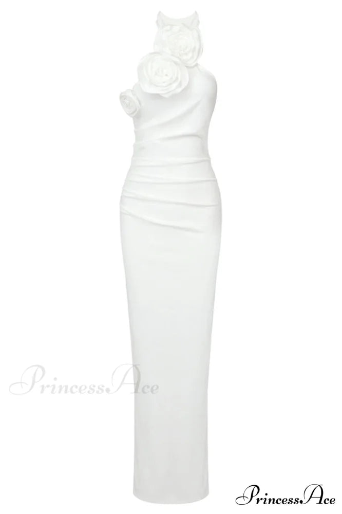 Frances Elegant Maxi Dress XS / White