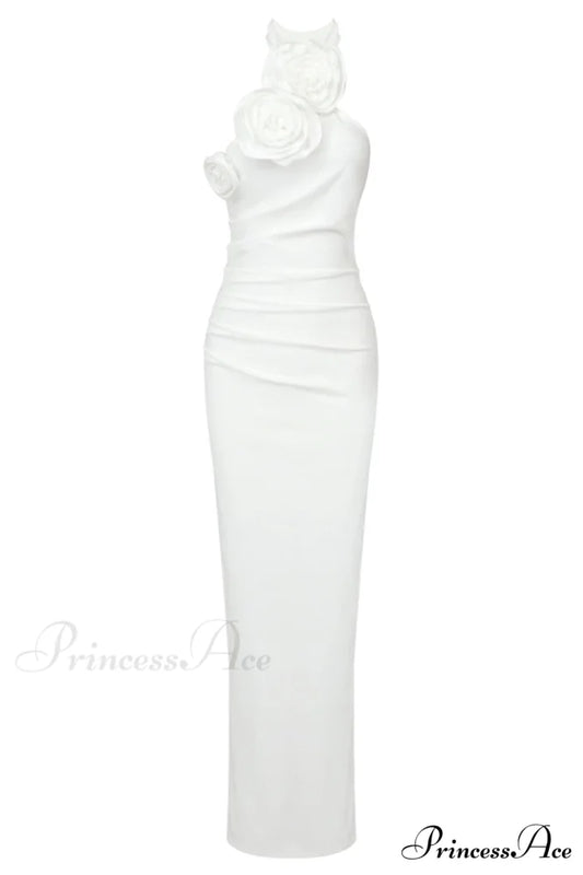Frances Elegant Maxi Dress XS / White