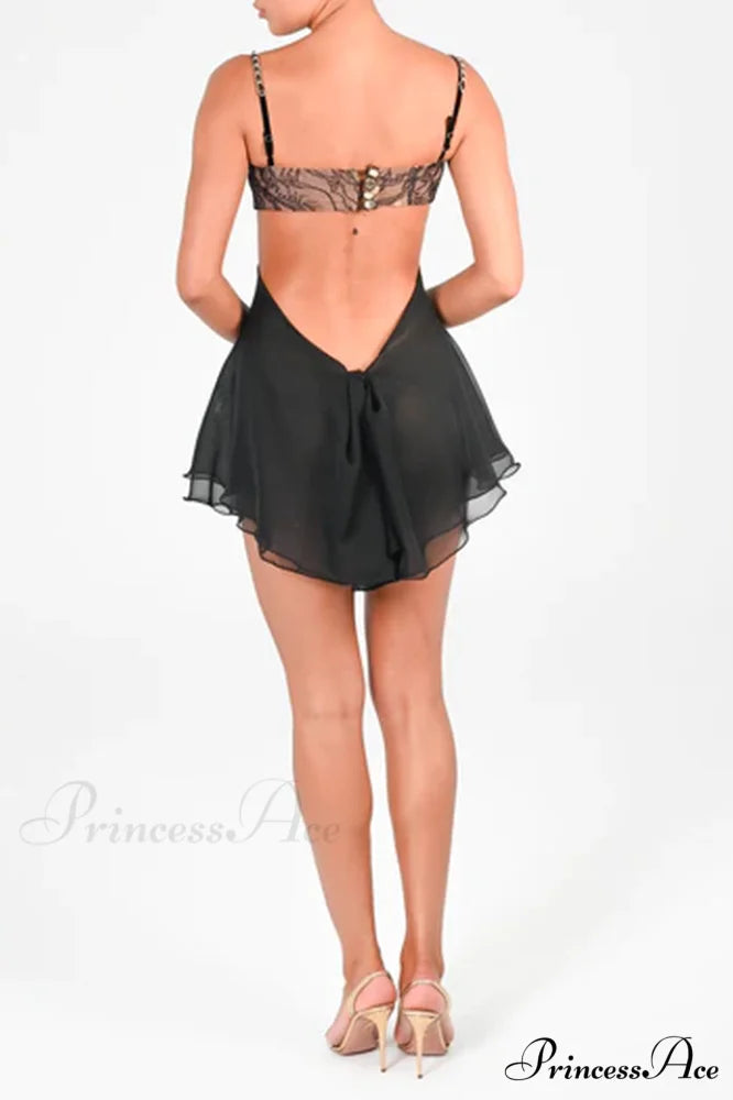 Frenchie Elegant Mini Dress