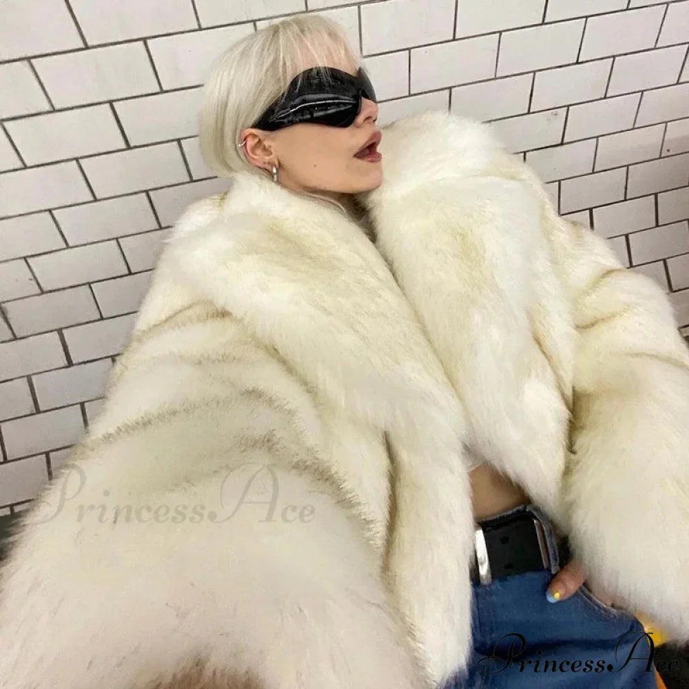Fresh Green Gradient Cropped Fluffy Coat coats-241228