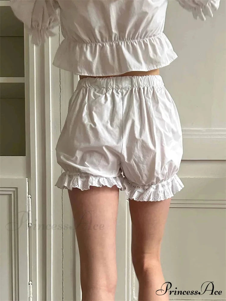 Frilled Bubble Lounge Brief short-250223